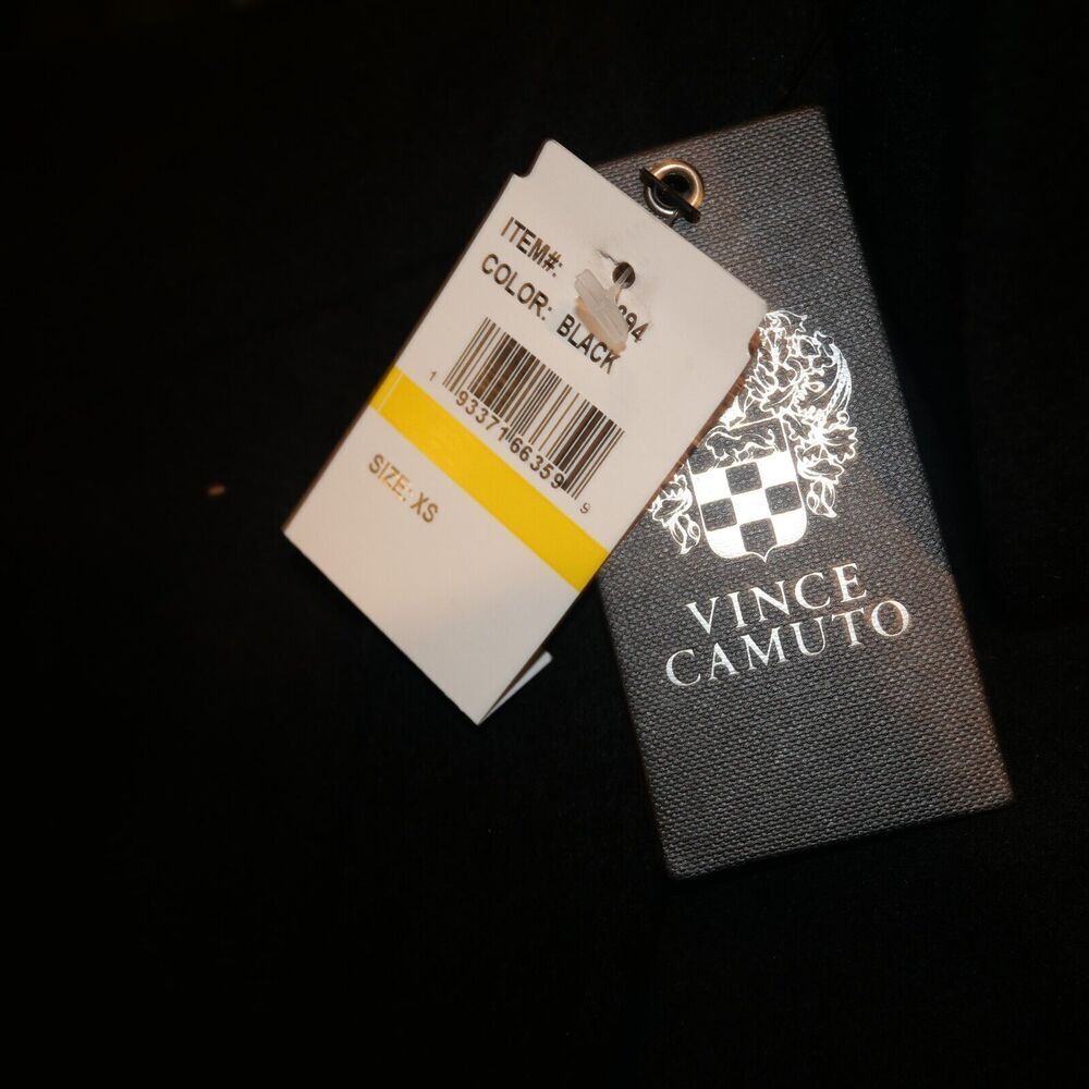NEW Vince Camuto Women's Small Belted Wool Blend Midi Trench Coat Winter Black - Picture 5 of 12